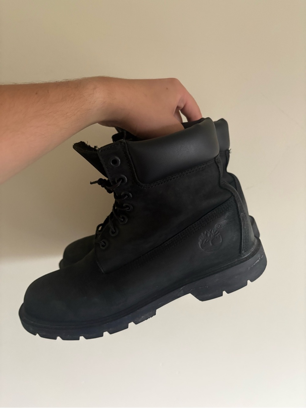 Timberland Men’s Black Lace-Up Work Boots